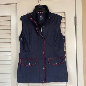 Kastel Denmark Women's Christine Vest Size Large Navy Blue Equestrian Lined